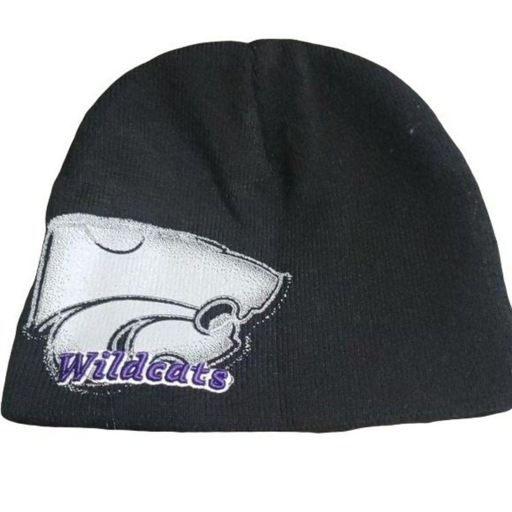 Kansas state Wildcats‎ Black Cat beanie winter wear hat